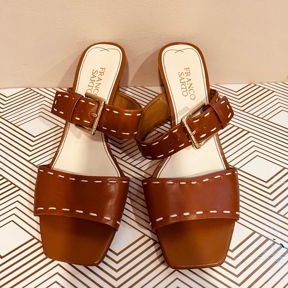 🔥Franco Sarto Women's Brown Wedge Sandals🔥 - Picture 2 of 2
